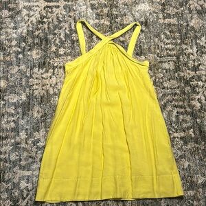 Yellow Sleeveless Swing Dress